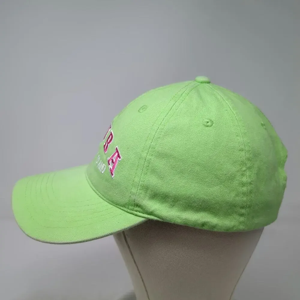 EST Aruba One Happy Island Baseball Cap Green One Size Strapback Hat Cotton
